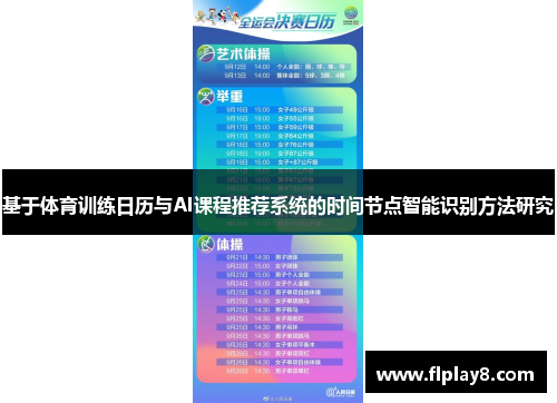 基于体育训练日历与AI课程推荐系统的时间节点智能识别方法研究